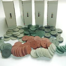 Ассорти Стоматологическая лаборатория полировки колеса боры силиконовые полировальные 4 цвета 100 шт