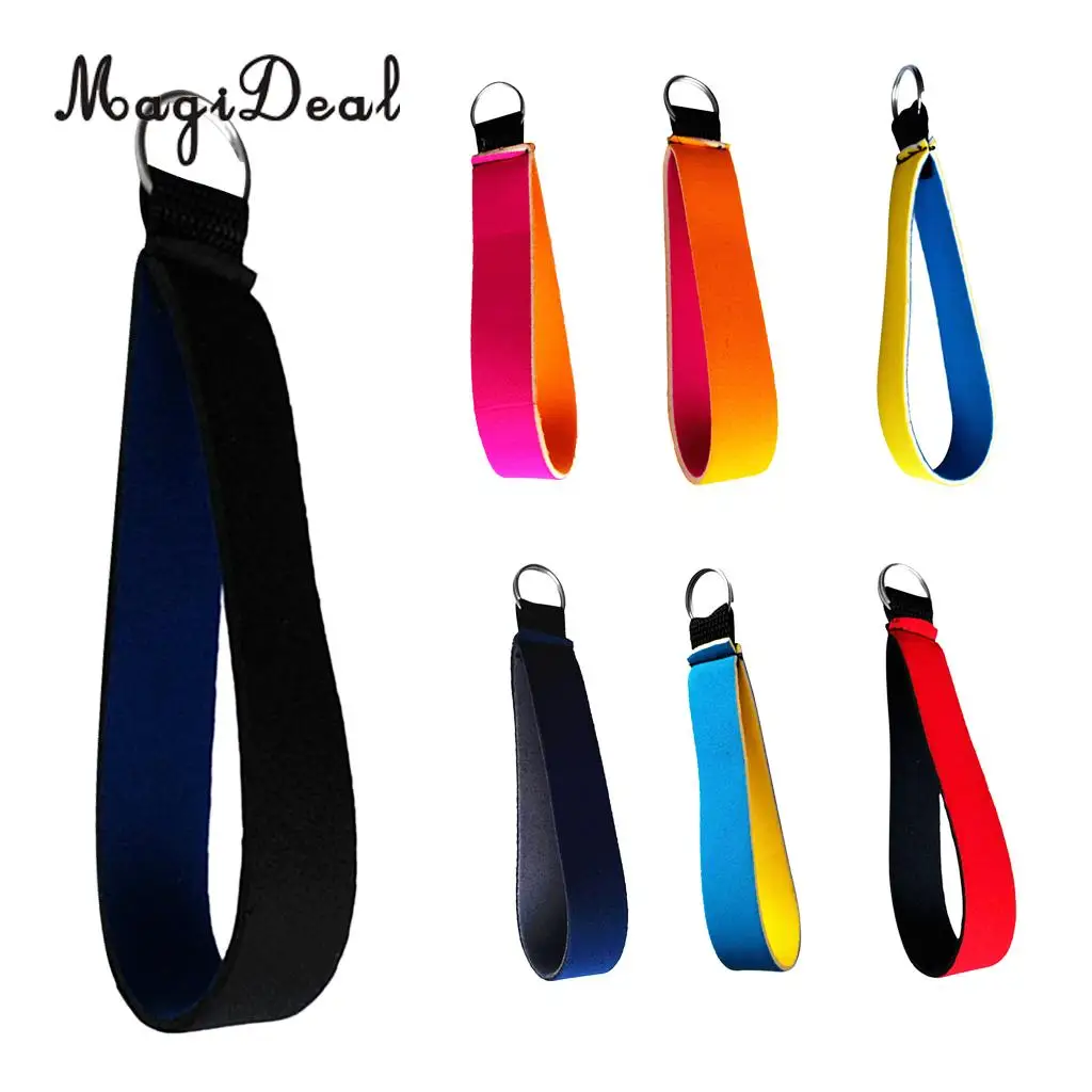 MagiDeal Lot 7 Comfortable Neoprene Keychain Wrist Strap Band Key