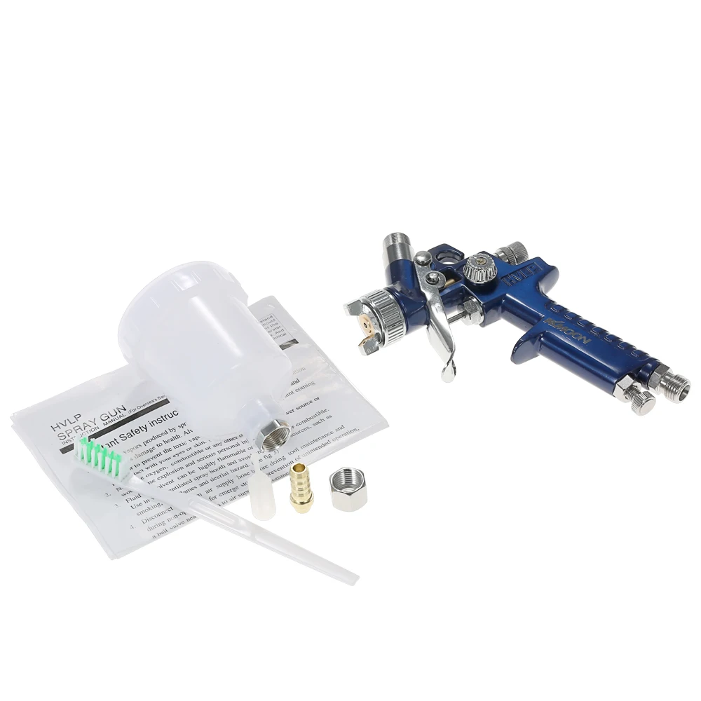 KKmoon 0,8 мм/1,0 мм Мини HVLP Воздушный Распылитель Аэрограф Комплект подправить Краскораспылитель гравитационная подача воздушная щетка набор автоматический для покраски автомобиля