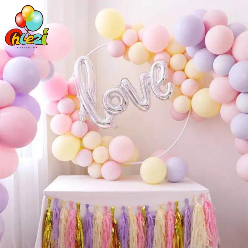 

50pcs 10inch 2.2g Macaron Color Latex Balloon Wedding Decoration Balloons Baby Birthday Party Decor Valentine's Day Ballons