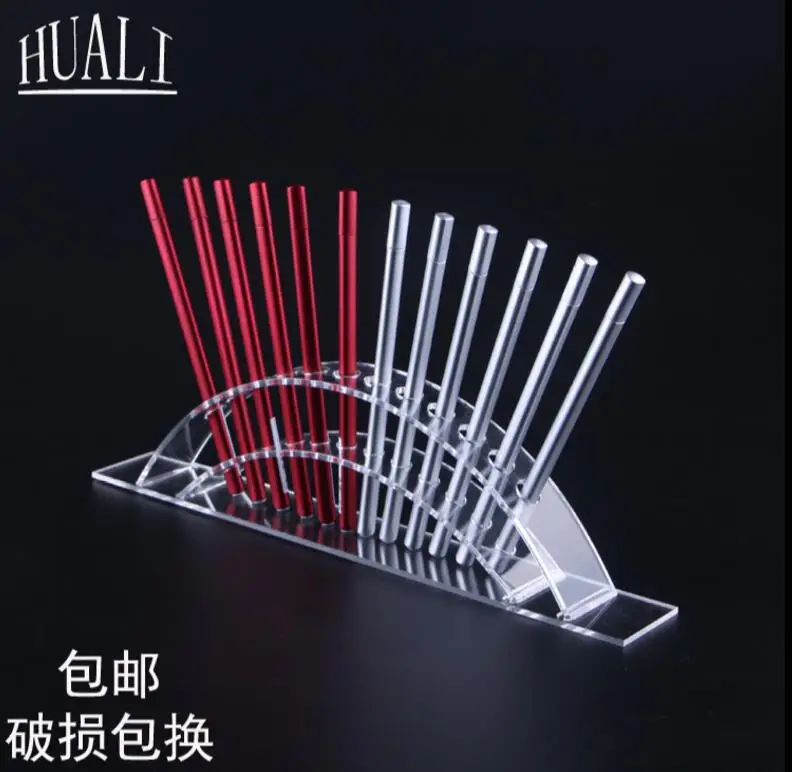 

12 - bit curved pencil holder eyebrow pencil ballpoint pen color pen eyeliner display multi-function display stand