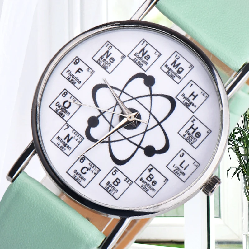 Модные новые 1 шт. часы OKTIME Chemistry с химическими элементами часы с надписью для дам женские кварцевые часы Montres