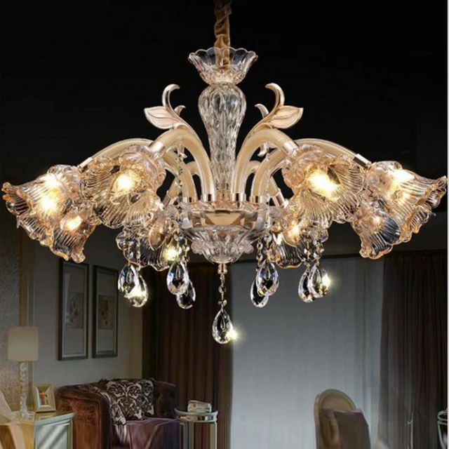 Hand Blown Glass Chandeliers Luxury Modern Led Hand Blown Glass Chandeliers Luxury Modern Led Dining Room Bar Crystal Chandelier Bedroom Living