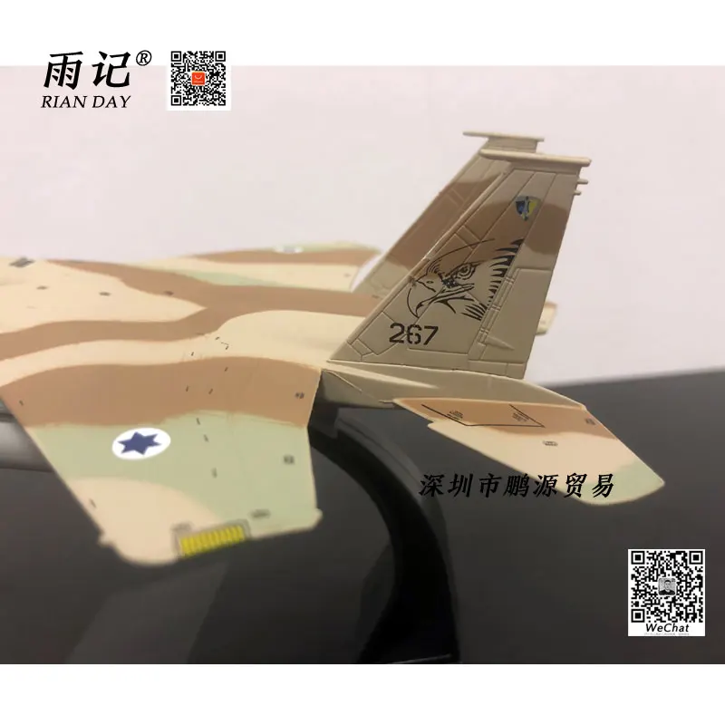 AMER 1/100 масштаб военная модель игрушки IAF F-15 истребитель Eagle литой металлический самолет модель игрушки для подарка/коллекции