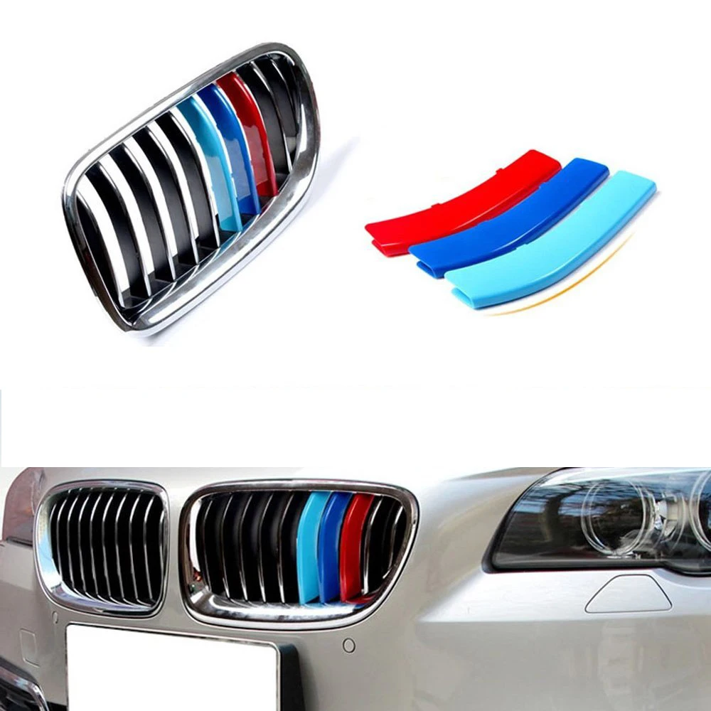 M Colored Grille Insert Trims Grill Buckle Fit 10 Beams Grilles For BMW