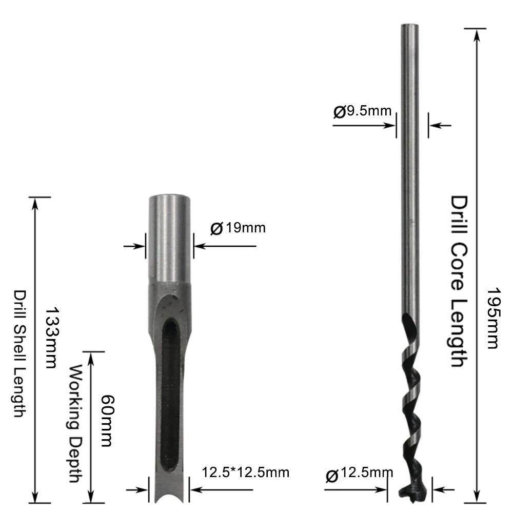 6-20 мм сверло с квадратным отверстием сверло с квадратным шнеком глаза долбежное стамеска для работы с деревом инструменты для столярных сверл