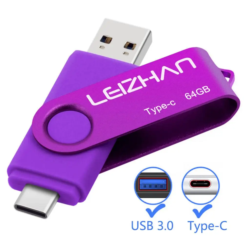 LEIZHAN USB C флэш-накопитель 256 ГБ TYPE-C флеш-накопитель USB 3,0 быстрая скорость флеш-накопитель 16 ГБ 32 ГБ 64 Гб 128 ГБ Tipo C Memoria usb-накопитель