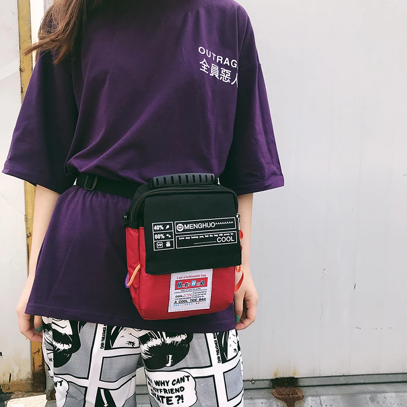 Menghuo 2018 New Crossbody Bag Multifunctional Men Bag Retro Women Handbags Nylon Shoulder Bags Messenger Bags Waist Packs Bags (31)