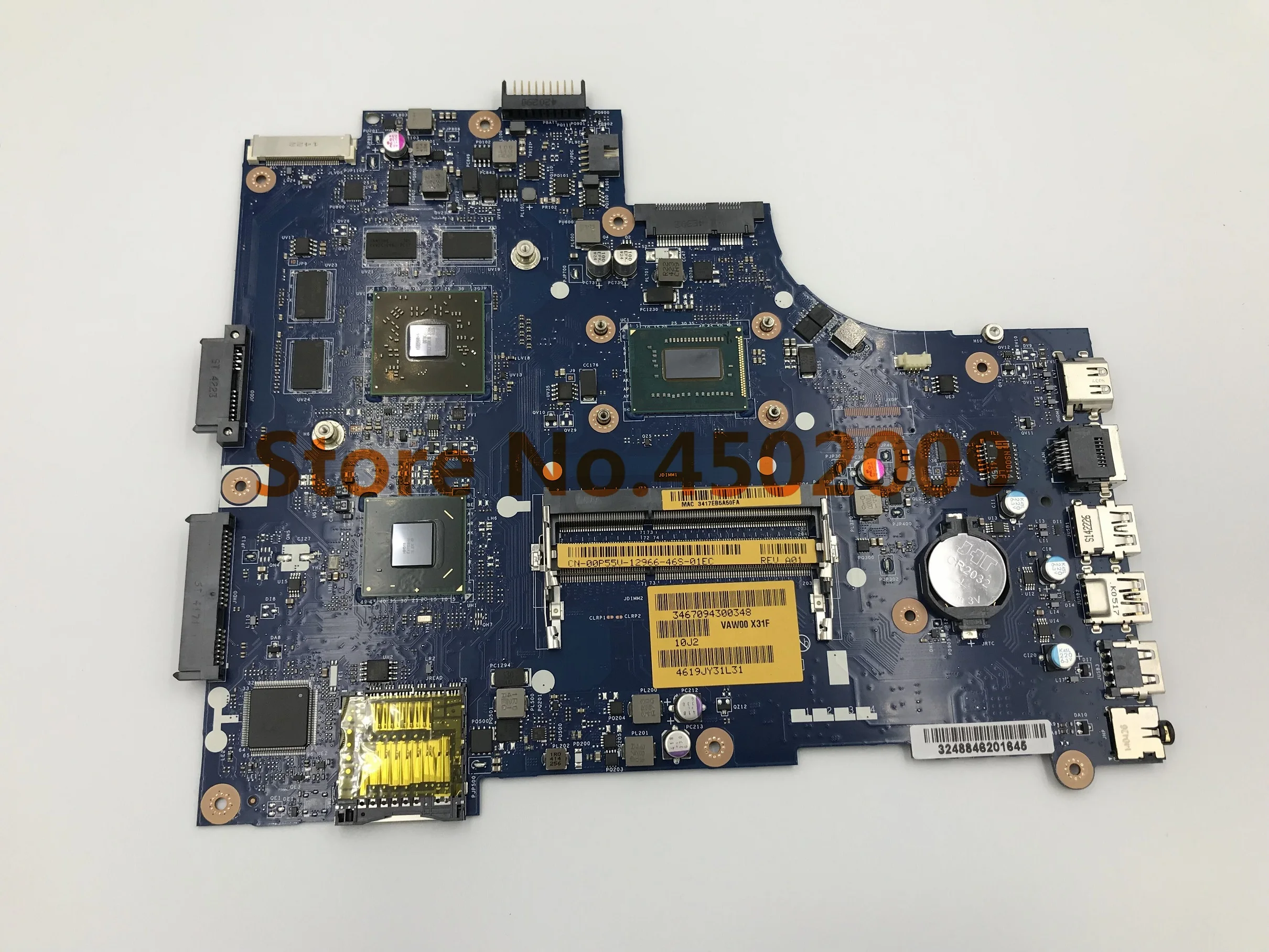 Для dell inspiron 3521 5521 V2521 LA-9101P CN-00P55V 00P55V 0P55V Материнская плата ноутбука с I7-3537U cpu и HD8730M 2GB gpu Работа