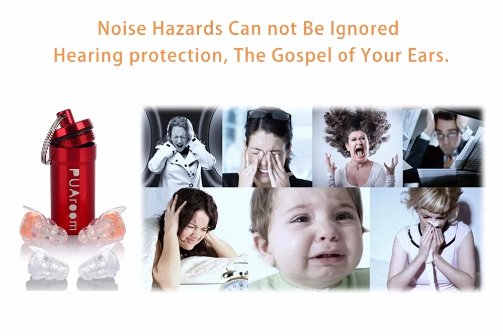 Noise hazard orange
