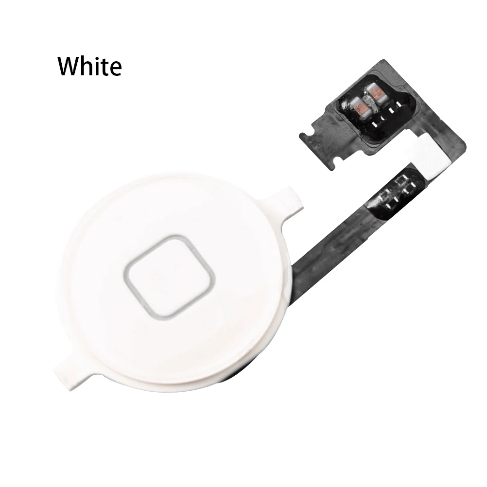 Новая кнопка домой в сборе гибкий кабель датчик ленты в комплекте для iPhone 4S Совместимость: для iPhone 4S - Цвет: Белый