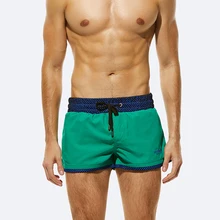 Новые мужские пляжные шорты быстросохнущая Плавание шорты человек Плавание Мужские Шорты для купания нейлон пляжная одежда сетчатая подкладка внутри доска для серфинга шорты для мальчиков