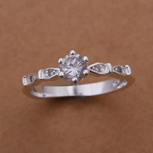 

R183 Trendy Wholesale Silver Plated Rings For Women&Men Fashion 925 Jewelry Free Shiping Shinning Ring/aguaiyba