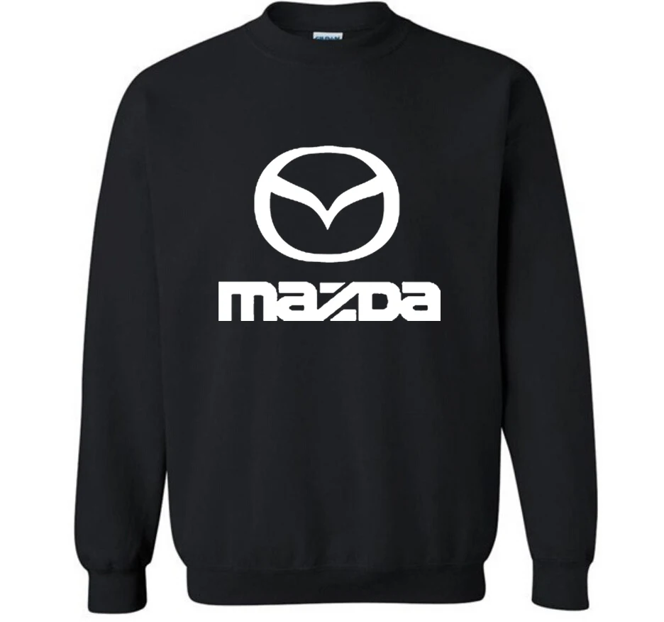

New Fashion Cotton Men Hoodies Mazda Car Logo Print Fleece O-Neck pullover Sweatshirts HipHop Harajuku Streetwear Men Clothing