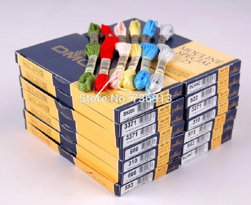 

Choose Any Colors DMC Floss Embroidery Floss Thread Yarn--447 Pieces Old Colors + 16 Pieces New Colors