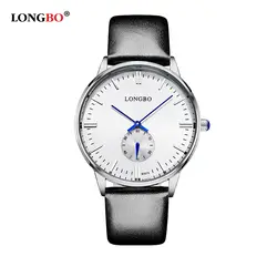 2017 новые Longbo частный настраиваемый horloges mannen часы Для женщин кожа Часы Для мужчин Повседневное Кварцевые наручные часы влюбленных леди часы