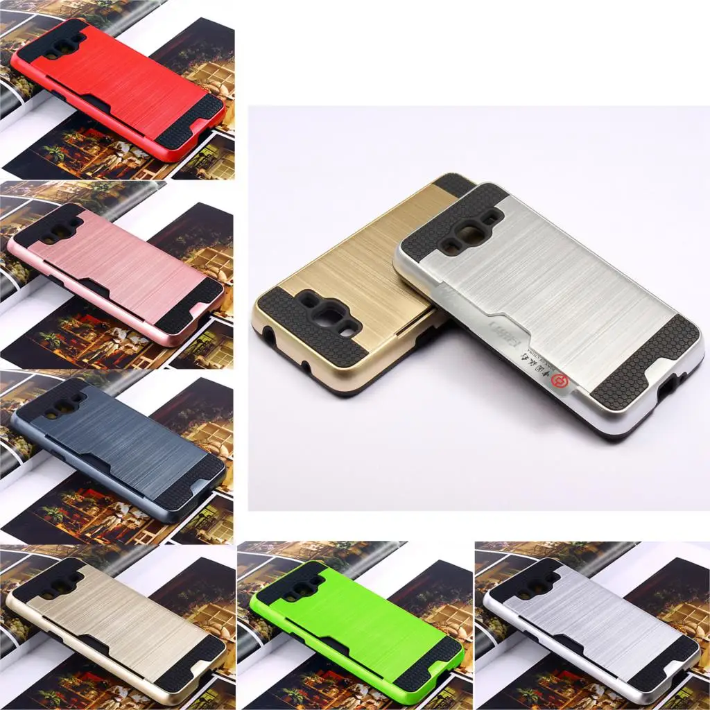 For Samsung Galaxy Note 3/N9000/N9005 4/N9100/N9108 5/N9200 G530 Protector Card Slot PC Bag Silicone Frame Case Cover |