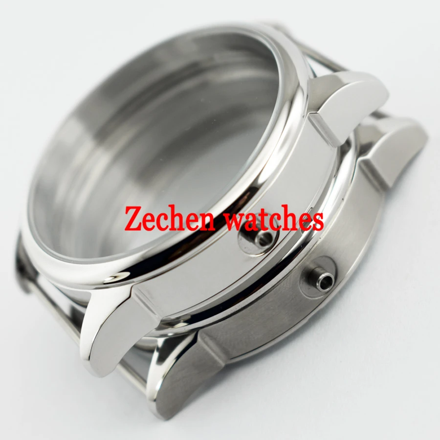 

Goutent 42mm Stainless Steel Polished/brushed Watches Case fit eta 6497/6498 Seagull ST36 mechanical Movement mens watch