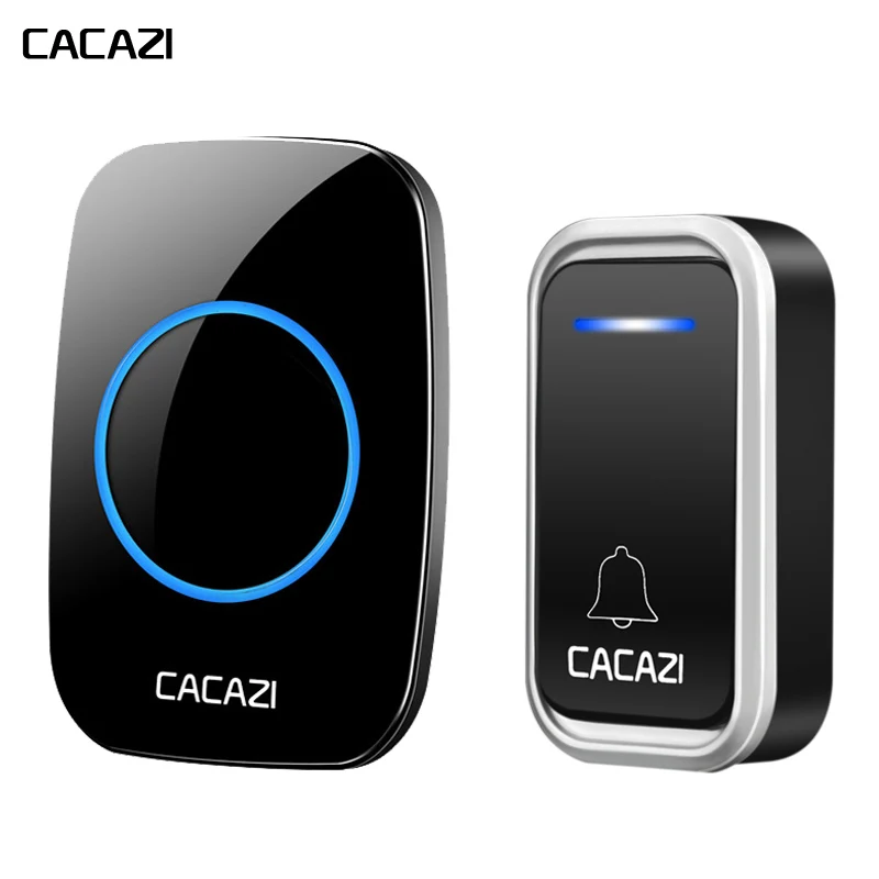 

CACAZI A10F Wireless Doorbell AC 100-240V Waterproof 300M Long Range Door Bell Low Price High Quality Home 38 Chimes Door Ring
