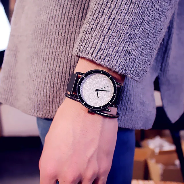 Женские часы с большим циферблатом, женские часы, новые модные часы «звездное небо», минималистичные кварцевые наручные часы в Корейском стиле для женщин, Relogio - Цвет: Белый