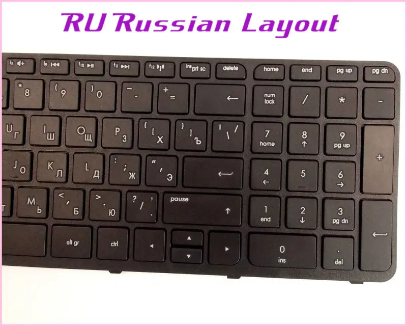 Русская раскладная Клавиатура для ноутбука hp Pavilion 17-e000sg 17-e001sg 17-e003sg 17-e004eg с рамкой