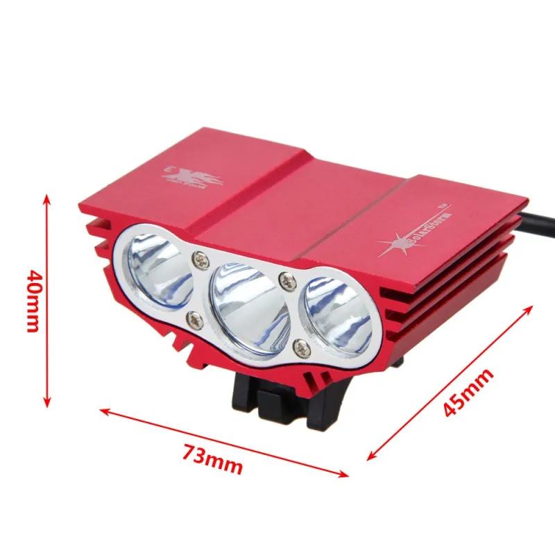 Cheap USB 10000LM LED Bike Headlamps3XT6  LED Bike Light  Front Handlebar Torch +Rechargeable 4x18650 Battery+Charger 5