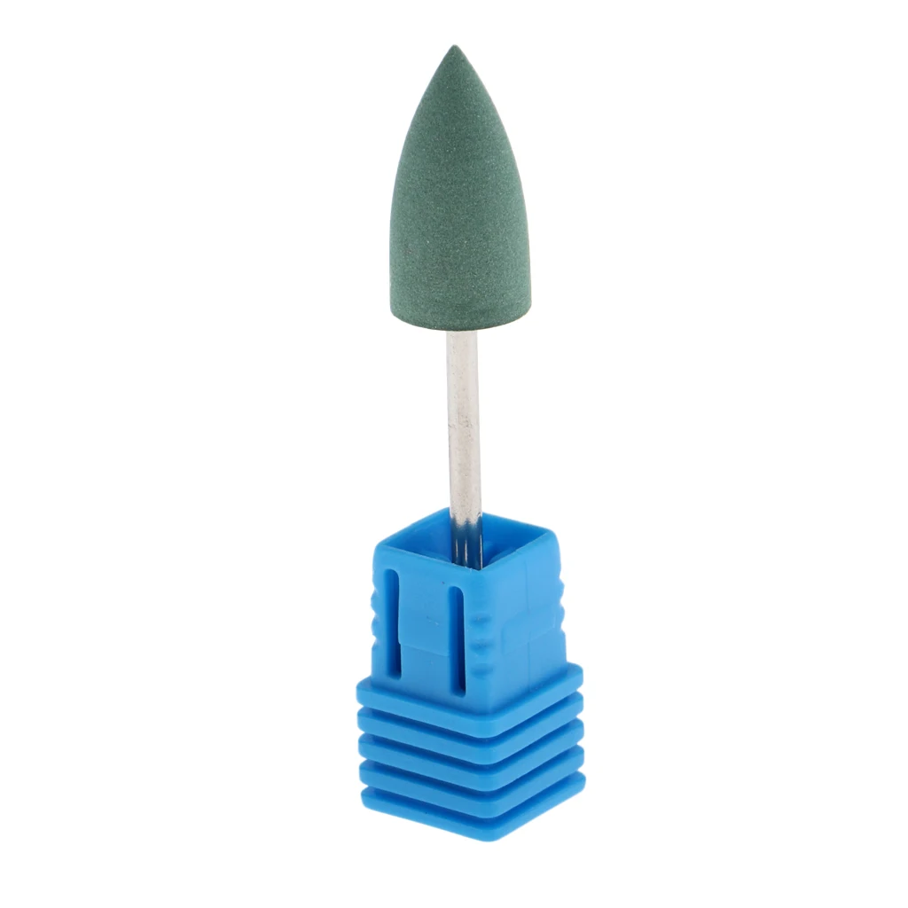 Silicone Nail Drill Bit, Cuticle Cleaner Electric Files Manicure Polisher Grinder Head for Natural and Acrylic Nails