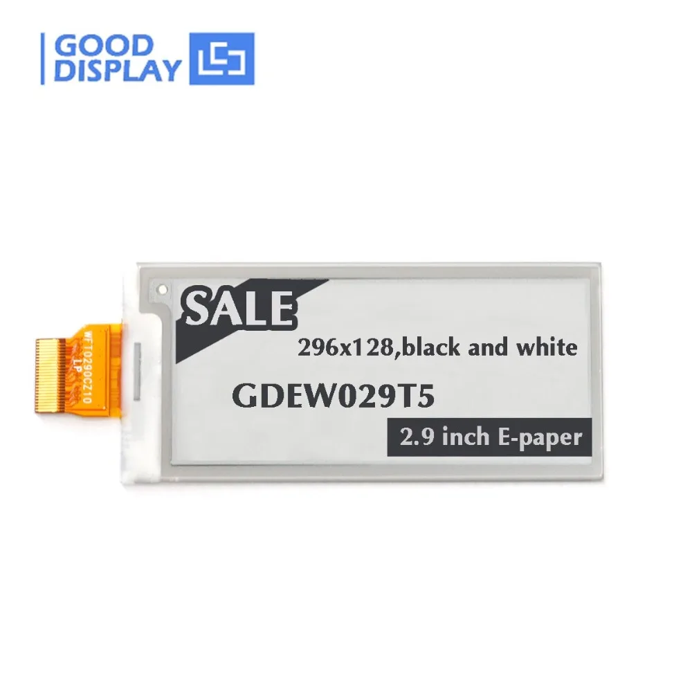 

4 grayscale e-paper 2.9inch SPI interface e-ink display manufacturer