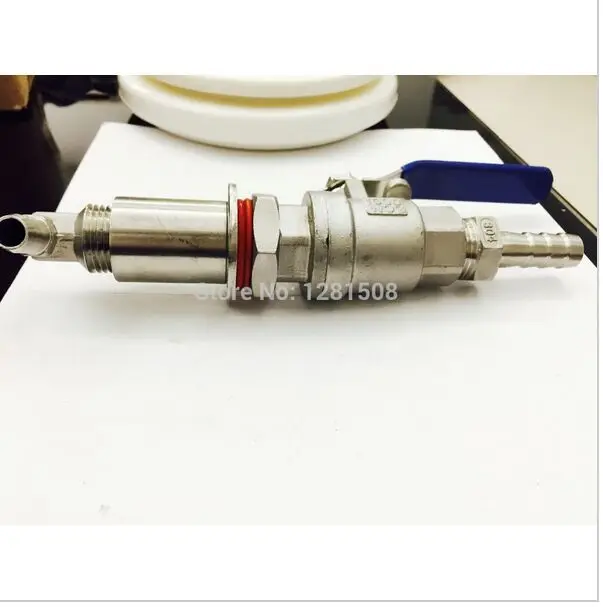 Beer Brew Pipe fitting Weldless Whirlpool Arm Homebrew kettle ball valve kit with 1/2&quot barb and weldless bulkhead | Дом и сад