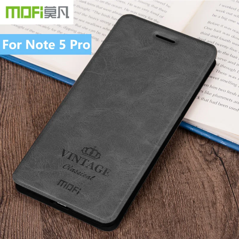 

For Xiaomi Redmi Note 5 Pro 100% MOFi Flip Leather Card Slot Protection Phone Case Cover for Xiaomi Mi 6X PU Leather Case