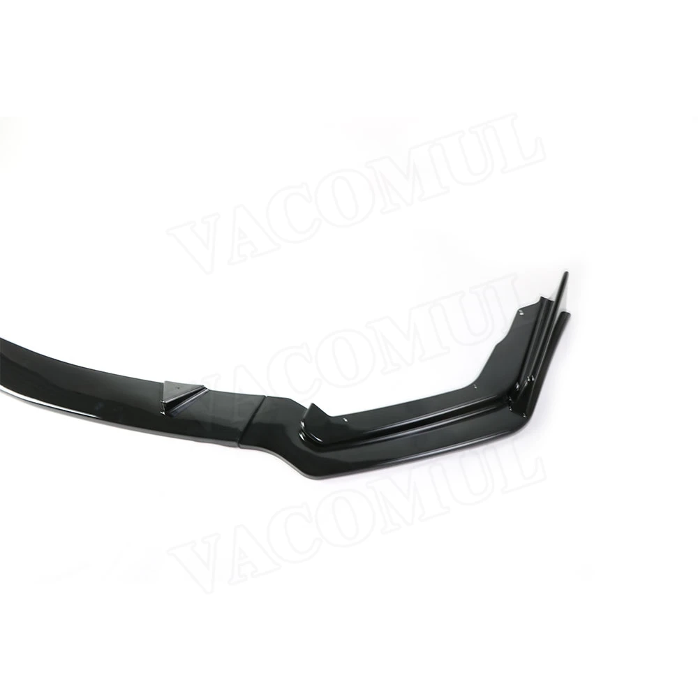 Para Q50 2018 3 piezas ABS coche parachoques delantero labio Spoiler Splitters para Infiniti Q50S 2014-2019 Auto Exterior piezas cabeza barbilla pala