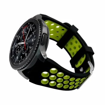 

For Samsung gear s3 Classic Frontier replacement strap R770 bicolor silicone strap Frontier Classic Wrist Watch strap accessori
