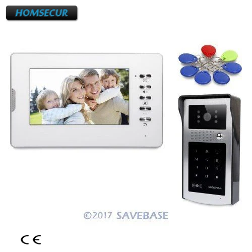 HOMSECUR Color 7\ Video Intercom System with Keyfobs And Password Keypad for Home Security 1V1 HOMSECUR Color 7\ Video Intercom System with Keyfobs And Password Keypad for Home Security 1V1