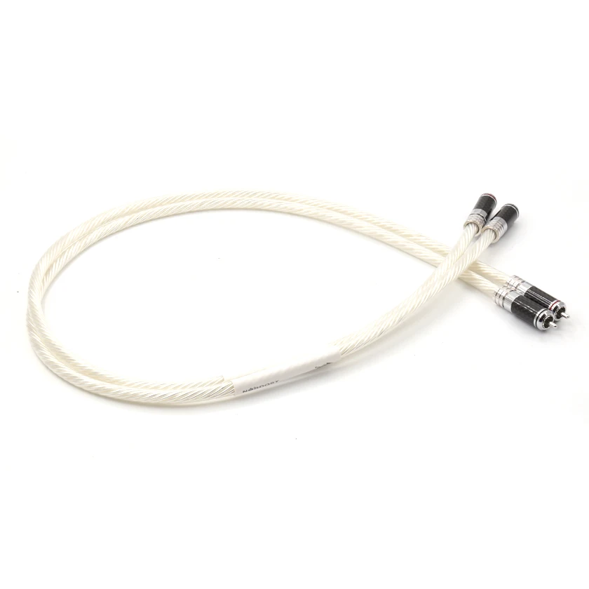 Free shipping Pair Nordost Odin reference Interconnect RCA cable with Rhodium plated Carbon fiber RCA plug Free shipping Pair Nordost Odin reference Interconnect RCA cable with Rhodium plated Carbon fiber RCA plug