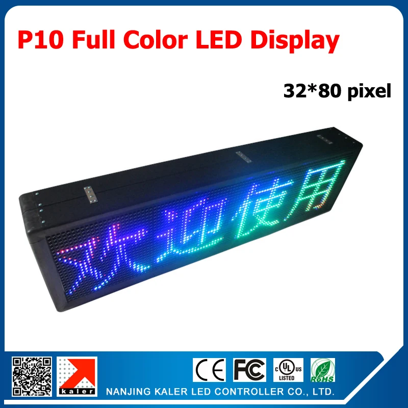 

Outdoor P10 Full Color LED Display 32*80cm 10pcs P10 LED Panels