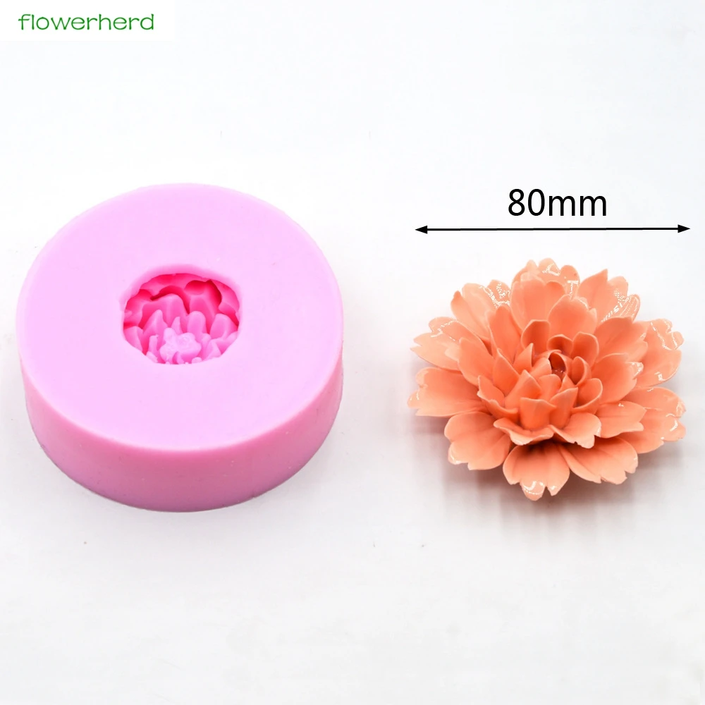 Измельченная силиконовая форма для мыла цветок пиона 3D форма для мыла ручной работы ароматизированное мыло инструменты для украшения тортов из мастики Жидкая силиконовая форма