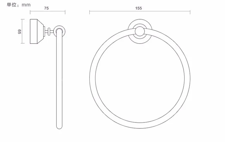 Кольца для полотенец, античная латунь, настенный держатель для полотенец, полка для ванной, вешалки для полотенец, аксессуары для ванной комнаты, вешалка для полотенец, HJ-1307