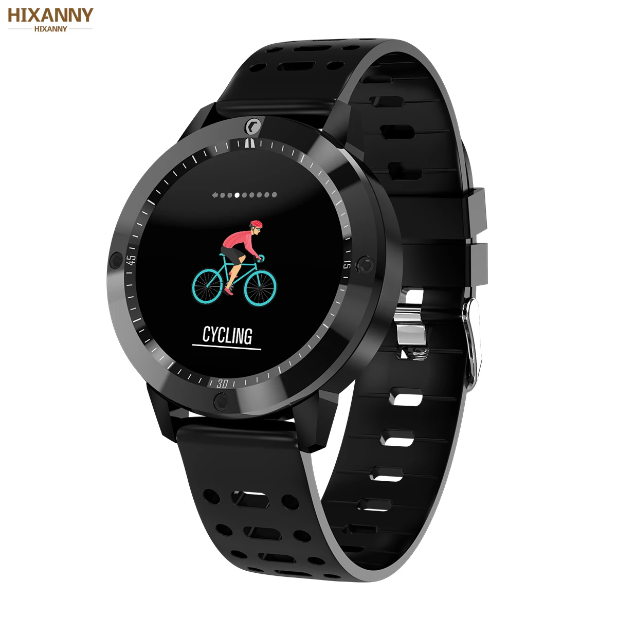 

Fashion CF58 Smart watch IP67 waterproof Tempered glass Activity Fitness tracker Heart rate monitor Sports Men women smartwatch