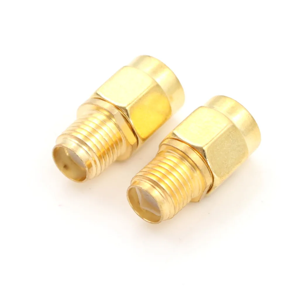 2CPS RF SMA Connector RP SMA Female to SMA Male Plug Connector Adapter Goldplated Straight Wholesale
