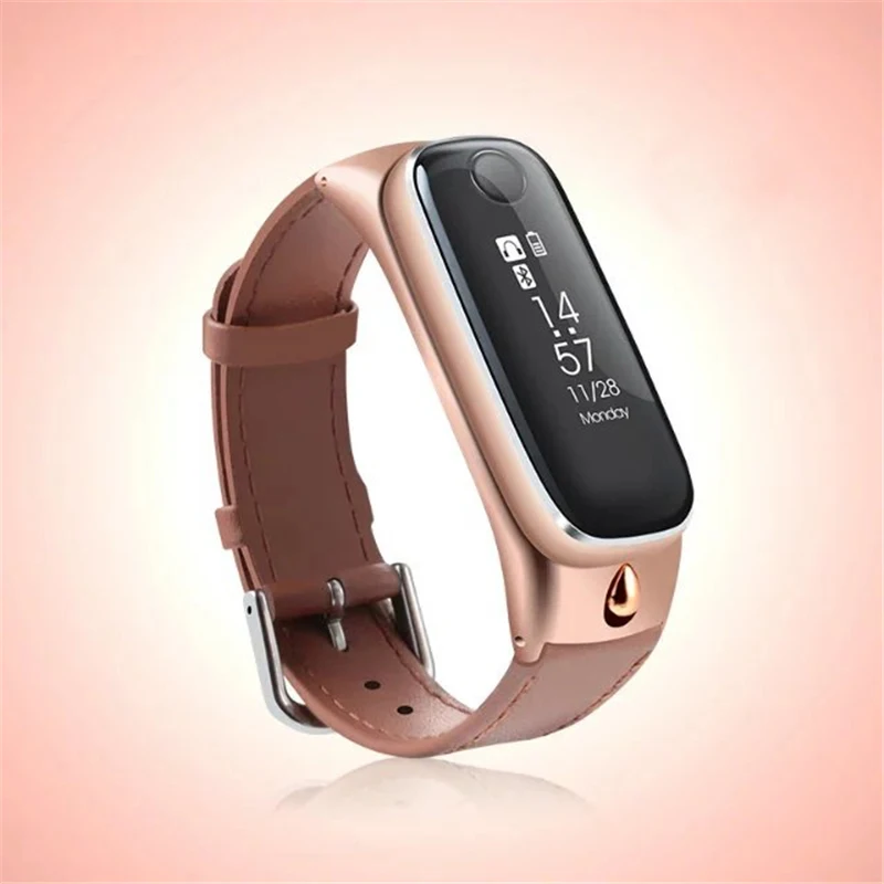 

SZMUGUA Smart Wristband With Bluetooth 4.0 Headsets Fitness Tracker Sleep Monitor Smaports Smart Bracelet For IOS Android Phone