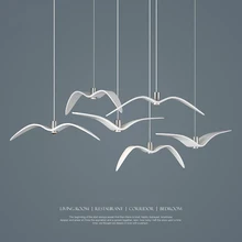 Creative Chandelier Lights Personality Seagull Chandelier Lamp Barroom Chandelier Loft/Bar/Dining Room suspension luminaire
