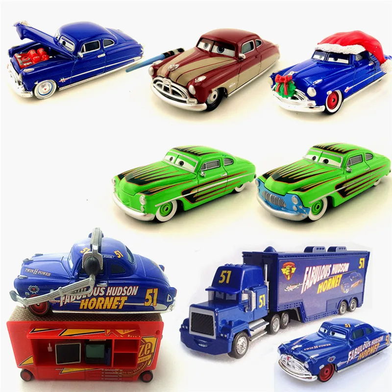 Pixar Cars Fabulous Hudson Metal Diecast Toy Car 155 Loose
