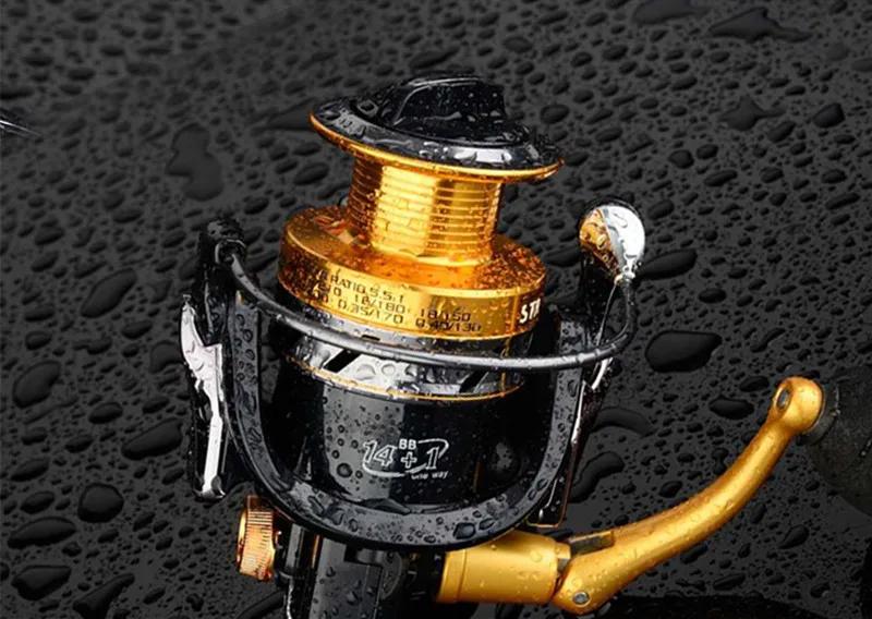 Carretel de Pesca Carretel de Reposição Molinete de Fiação Balancim e Eva Kkwezva Metal 1 Enviar 2000-6000 Cnc Grip Pill Frete Grátis 14 Bbs 5.5: 12 Carretilhas de pesca