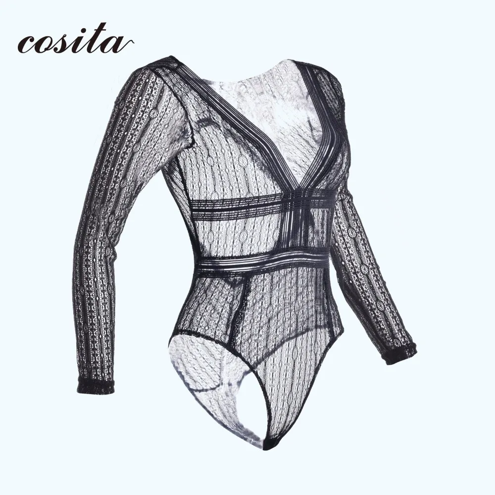 Cosita 2017 Эротическое белье Горячая Красный Черный Кружева deep_v шеи Тедди