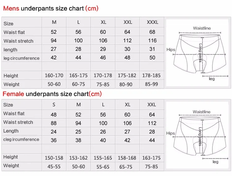 Unisex Men Women Silicon Gel Cycling Short Comfortable Breathable 3D Padded MTB Mountain Bike Bicycle Under Wear