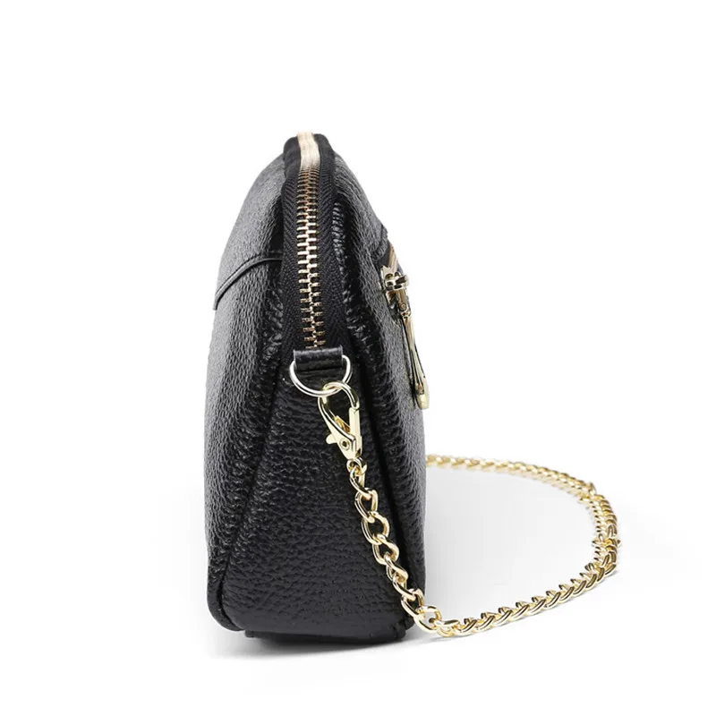 ICEV New Simple Genuine Leather Bags Chains Korean Shell Women Messenger Bags Cowhide Casual Ladies Shoulder Phone Bags Bolsas ICEV New Simple Genuine Leather Bags Chains Korean Shell Women Messenger Bags Cowhide Casual Ladies Shoulder Phone Bags Bolsas