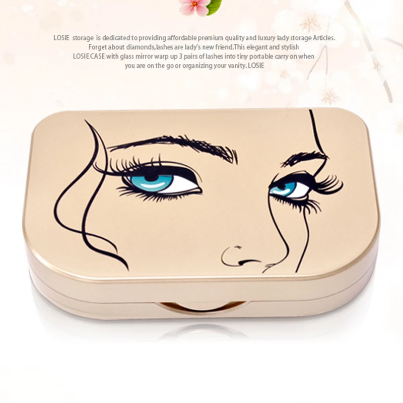 

3pairs/pc false eyelashes Receiving empty box Protect false eyelash repeatedly use health dustproof Take mirror travel Makeup