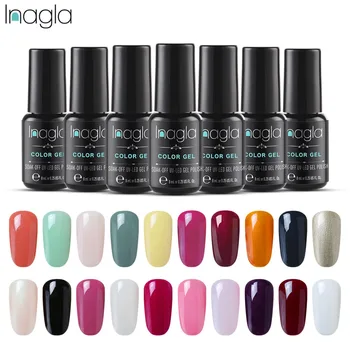 

Inagla Gel Polish Set UV Vernis Semi Permanent Primer Top Coat 8ML Pure Gel Varnish Nail Art Manicure Gel Lak Polishes Nails