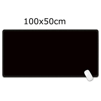 Большой игровой коврик для мыши 1000*500 мм фиксирующий край Настольный коврик для клавиатуры резиновый коврик для мыши - Цвет: All black