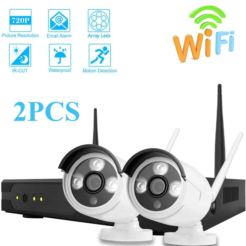 Камера видеонаблюдения водонепроницаемая 2 канала 720P Wi Fi|Система наблюдения| |